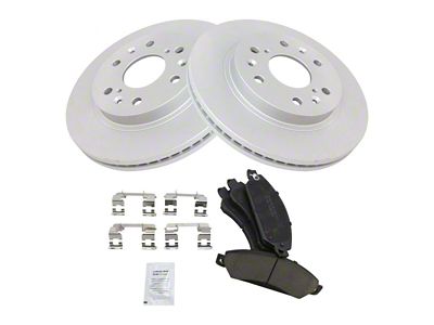 Ceramic 6-Lug Brake Rotor and Pad Kit; Front (05-06 Silverado 1500 w/ Rear Drum Brakes)