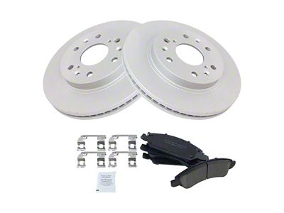 Ceramic 6-Lug Brake Rotor and Pad Kit; Front (07-18 Silverado 1500)