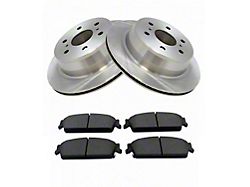 Ceramic 6-Lug Brake Rotor and Pad Kit; Rear (07-13 Silverado 1500)