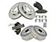 Ceramic 6-Lug Brake Rotor, Pad, Shoe and Drum Kit; Front and Rear (05-06 Silverado 1500)