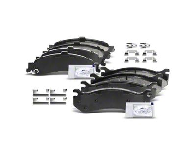 Ceramic Brake Pads; Front and Rear (01-06 Silverado 1500 w/ Dual Piston Rear Calipers)