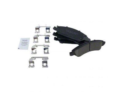 Ceramic Brake Pads; Front and Rear (14-18 Silverado 1500)