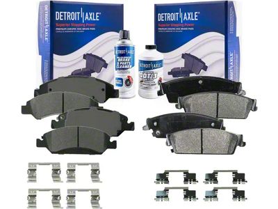 Ceramic Brake Pads; Front and Rear (07-13 Silverado 1500)