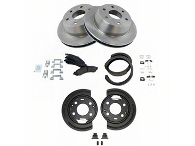 Ceramic 6-Lug Brake Rotor and Pad Kit; Rear (02-06 Silverado 1500 w/ Rear Disc Brakes)