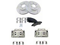 Ceramic Performance 6-Lug Brake Rotor, Pad and Caliper Kit; Front (07-18 Silverado 1500)