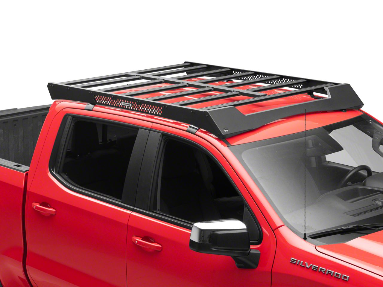 Go Rhino Silverado 1500 Ceros Low Profile Roof Rack; Textured Black ...