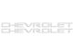 CHEVROLET Bed Rail Letter Inserts; Gloss White (19-23 Silverado 1500)