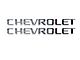 CHEVROLET Bed Rail Letter Inserts; Liquid Chrome (14-19 Silverado 1500)
