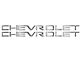 CHEVROLET Bed Rail Letter Inserts; Liquid Chrome (19-23 Silverado 1500)
