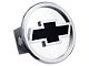 Chevrolet Hitch Cover; Chrome/Black Fill (Universal; Some Adaptation May Be Required)