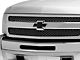 Chevy Bowtie Grille Emblem; Polished and Black (07-13 Silverado 1500)