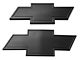 Chevy Bowtie Grille and Tailgate Emblems with Border; Black (07-13 Silverado 1500)