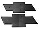 Chevy Bowtie Grille and Tailgate Emblems with Border; Black (07-13 Silverado 1500)