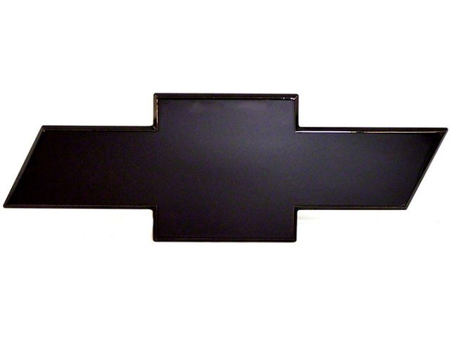 Chevy Bowtie Tailgate Emblem; Black (14-18 Silverado 1500)