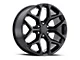 Chevy Snowflake Replica Gloss Black 6-Lug Wheel; 20x9; 27mm Offset (19-24 Silverado 1500)
