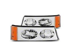 Raxiom Axial Series Crystal Turn Signal and Parking Lights; Chrome (03-06 Silverado 1500)