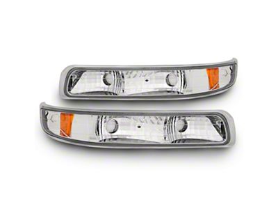 Raxiom Axial Series Euro Turn Signal and Parking Lights; Chrome (99-01 Silverado 1500)