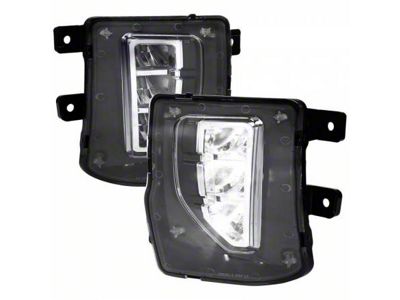 LED Fog Lights; Chrome (16-18 Silverado 1500)