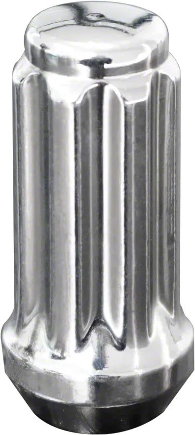 24-Pack 14x1.5 Chrome Spline Lug Nuts With Key For Chevy GMC Silverado Sierra 1500