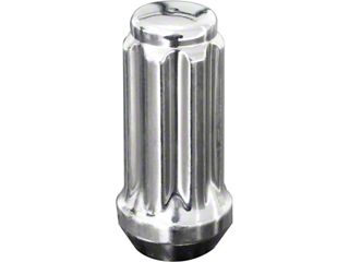 24-Pack 14x1.5 Chrome Spline Lug Nuts With Key For Chevy GMC Silverado Sierra 1500