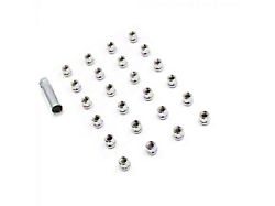 Chrome OE Truck Spline Lug Nut Kit; 14mm x 1.5; Set of 24 (99-25 Silverado 1500)