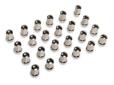Chrome OEM Style Lug Nut Kit; 14mm x 1.5; Set of 24 (99-25 Silverado 1500)