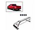 Classic Roll Bar with 5.30-Inch Black Round Flood LED Lights; Stainless Steel (01-24 Silverado 1500)