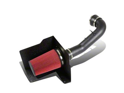 Cold Air Intake; Wrinkle Black (07-08 5.3L Silverado 1500)