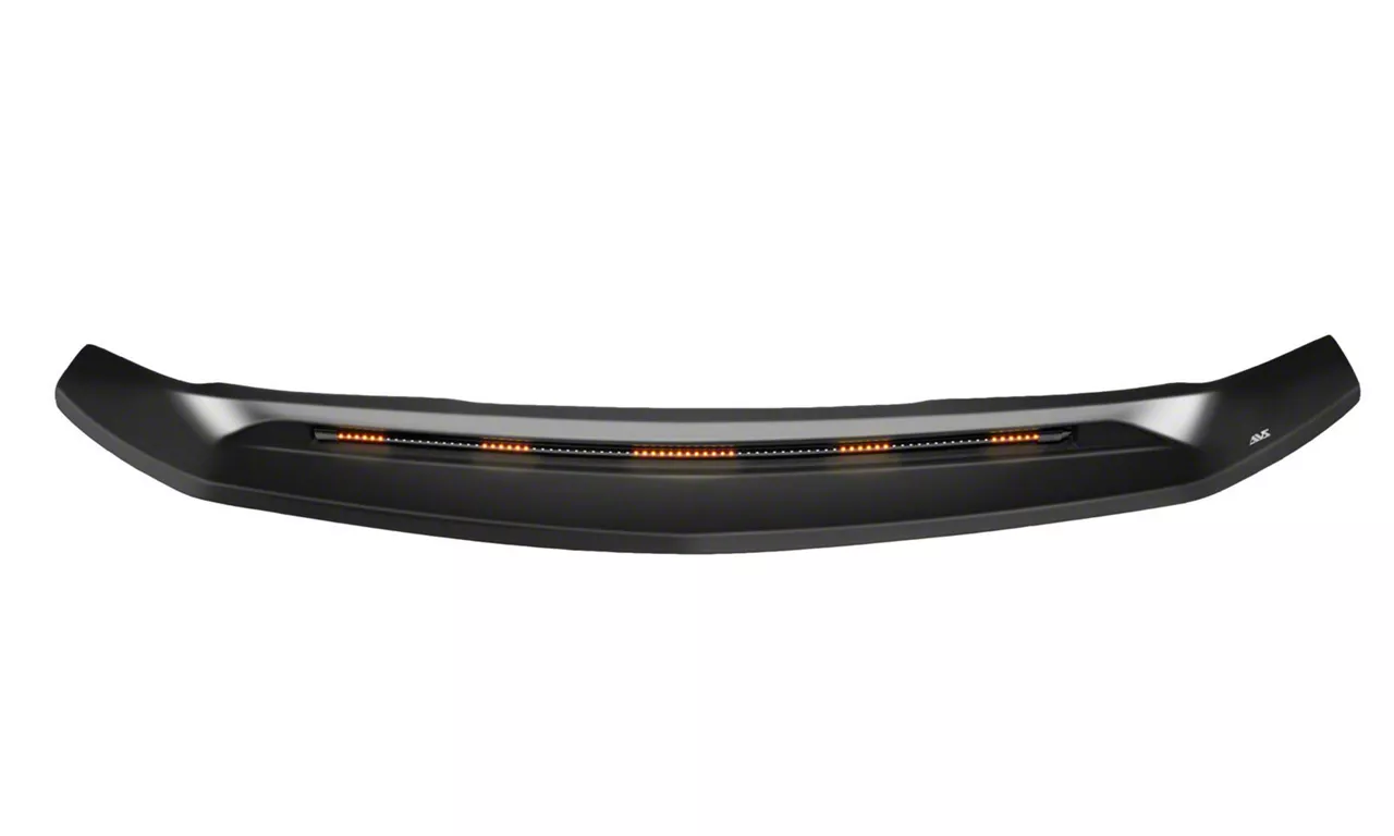 Silverado 1500 Aeroskin LightShield ColorMatch Hood Protector; Black