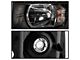 Crystal Headlights with DRL LED Design; Black Housing; Clear Lens (07-13 Silverado 1500)