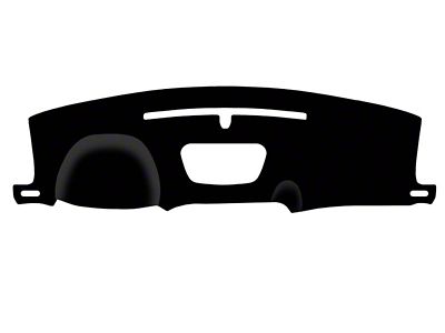 Custom Fit Dash Cover; Brushed Suede Black (19-21 Silverado 1500)
