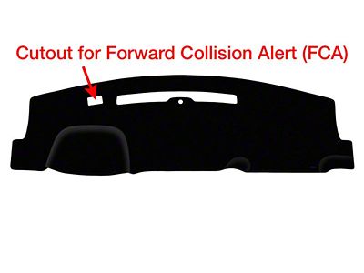 Custom Fit Dash Cover; Carpet Black (2014 Silverado 1500)