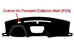 Custom Fit Dash Cover; Dashtex Black (24-25 Silverado 1500)