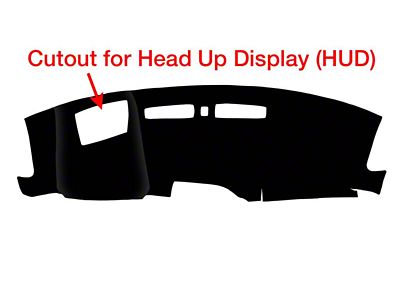 Custom Fit Dash Cover; Velour Black (24-25 Siverado 1500)