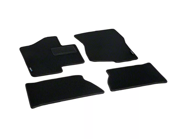 Custom Fit Front and Rear Floor Liners; Black (07-13 Silverado 1500 Extended Cab)