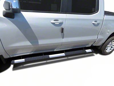 Cutlass Running Boards; Polished Aluminum (19-25 Silverado 1500 Crew Cab)