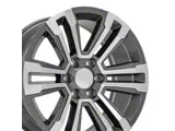 CV44 Gunmetal Machined 6-Lug Wheel; 20x9; 24mm Offset (19-26 Silverado 1500)
