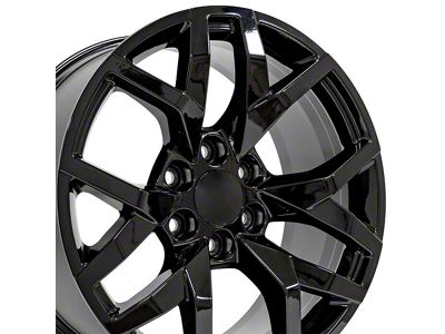 CV66 Black 6-Lug Wheel; 20x9; 28mm Offset (19-25 Silverado 1500)