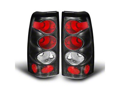 Raxiom Axial Series Tail Lights; Black Housing; Smoked Lens (99-02 Silverado 1500 Fleetside)