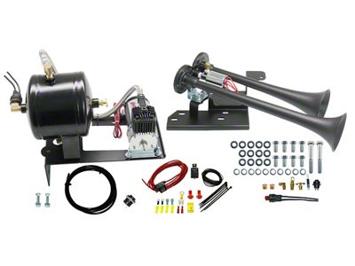 Direct Fit Onboard Air System and Model 102 Dual Train Horn (19-25 Silverado 1500)