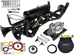 Direct Fit Onboard Air System and Model 230 Beast Triple Train Horn (07-13 Silverado 1500; 16-18 Silverado 1500)