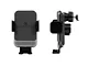 Direct Fit Phone Mount with Charging Auto Closing Cradle Head; Black (19-24 Silverado 1500)