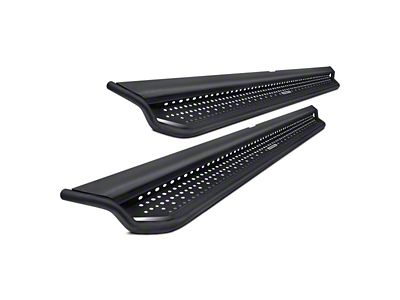 Go Rhino Dominator Xtreme D1 Side Step Bars; Textured Black (19-25 Silverado 1500 Double Cab)