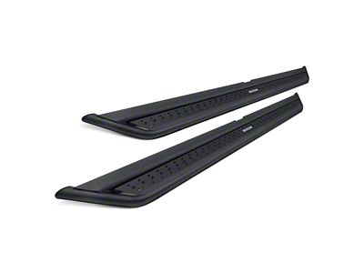 Go Rhino Dominator Xtreme DSS Slider Side Step Bars; Textured Black (19-25 Silverado 1500 Double Cab)
