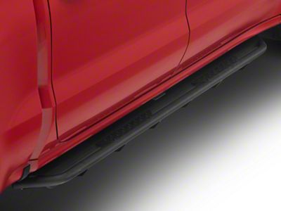 Go Rhino Dominator Xtreme DT Side Step Bars; Textured Black (19-25 Silverado 1500 Crew Cab)