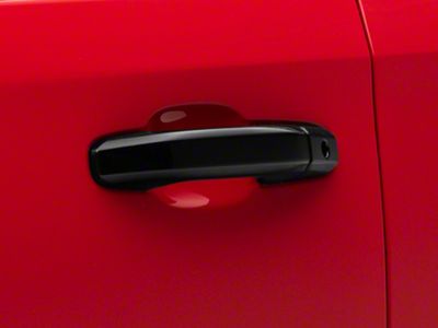 Door Handle Covers; Gloss Black (19-24 Silverado 1500)