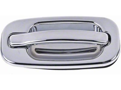 Exterior Door Handle; Front Right; All Chrome; Original Design; Without Keyhole; Plastic (99-06 Silverado 1500)