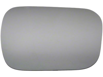 Door Mirror Glass; Without Backing Plate; Left; 6.25-Inch Tall; 9.125-Inch Wide; Adhesive Style (1999 Silverado 1500)