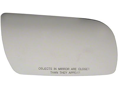Door Mirror Glass; Without Backing Plate; Right; 5.188-Inch Tall; 9.125-Inch Wide; Adhesive Style (1999 Silverado 1500)