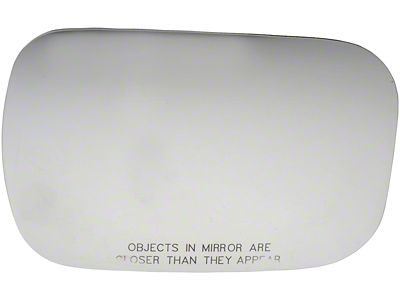 Door Mirror Glass; Without Backing Plate; Right; 6.25-Inch Tall; 9.125-Inch Wide; Adhesive Style (1999 Silverado 1500)